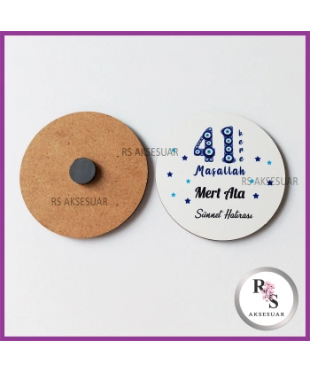 Baskılı Ahşap Sünnet Hediyelik -uv56