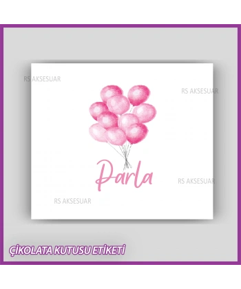 Bebek Çikolatası Kutu Etiketi - Yapışkanlı Sticker -CE189