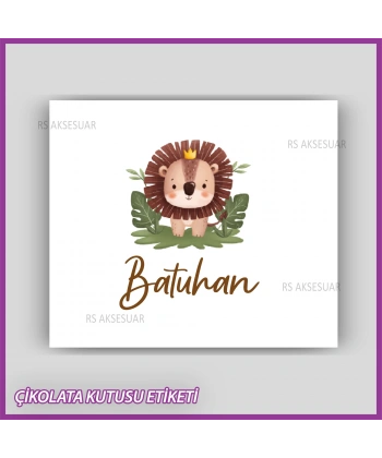 Bebek Çikolatası Kutu Kapak Etiketi - Yapışkanlı Sticker -CE230