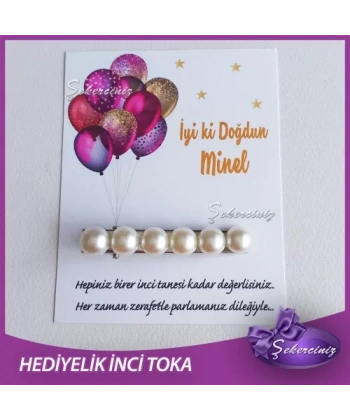 Bebek Hediyelik incili toka - BB083