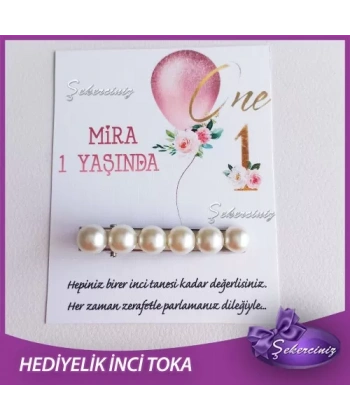 Bebek Hediyelik incili toka - BB084