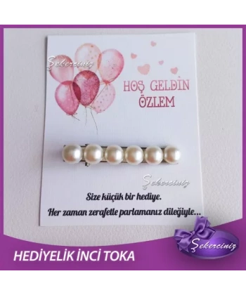 Bebek Hediyelik incili toka - BB086