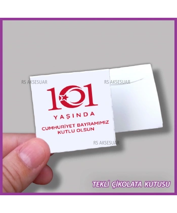 Cumhuriyet Bayramı Hediyelik Madlen Çikolata Kutusu - 29 ekim