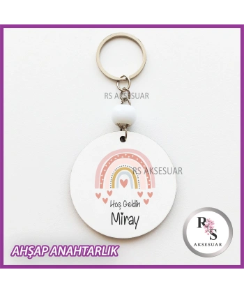 Gökkuşağı Baskılı Anahtarlık -uv84