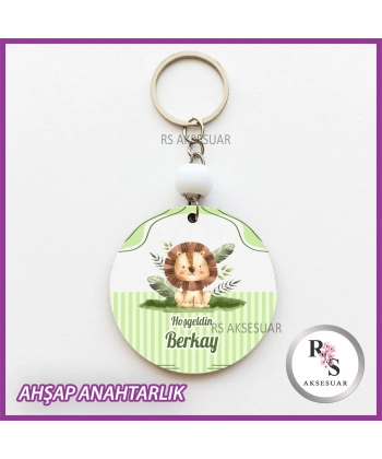 Aslan Baskılı Anahtarlık -uv95