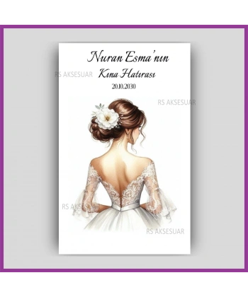 Hediyelik Halay Mendil Kartı - Kına Hatırası