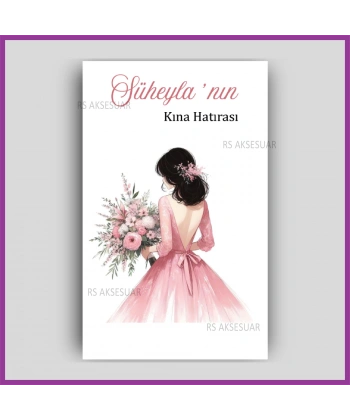 Hediyelik Halay Mendil Kartı - Kına Hatırası