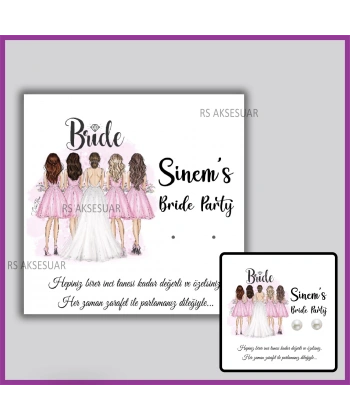 Hediyelik Küpe Kartı -Bekarlığa Veda