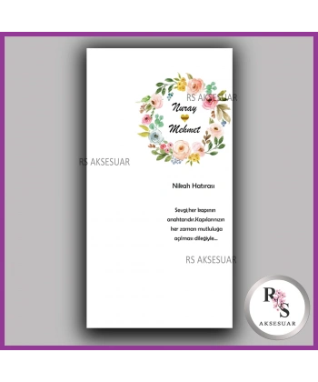 Hediyelik Makrome Anahtarlık İsim Kartı -rs392