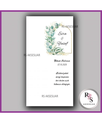 Hediyelik Makrome Anahtarlık İsim Kartı -rs388