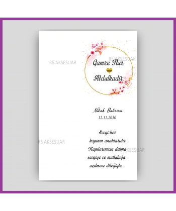 Hediyelik Yıldız Anahtarlık İsim Kartı -rs401