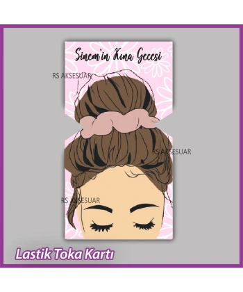 Lastik Toka Kartı -Nikah, Nişan, Kına Hatırası