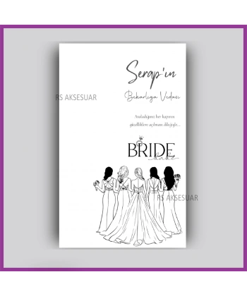 Bekarlığa Veda Temalı Hediyelik Anahtarlık İsim Kartı