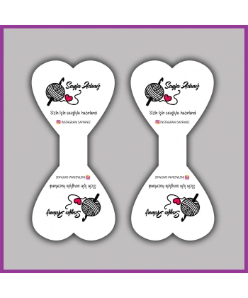 Kişiye Özel Logolu Takı ve Toka Kartı - BS066