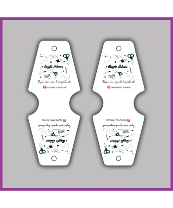 Kişiye Özel Logolu Takı ve Toka Kartı - BS075