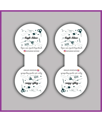 Kişiye Özel Logolu Takı ve Toka Kartı - BS077