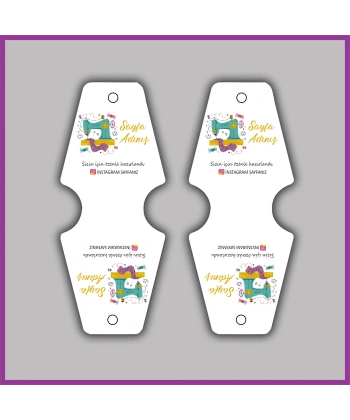 Kişiye Özel Logolu Takı ve Toka Kartı - BS085