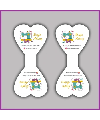 Kişiye Özel Logolu Takı ve Toka Kartı - BS086