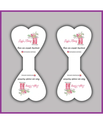 Kişiye Özel Logolu Takı ve Toka Kartı - BS116