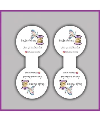 Kişiye Özel Logolu Takı ve Toka Kartı - BS147