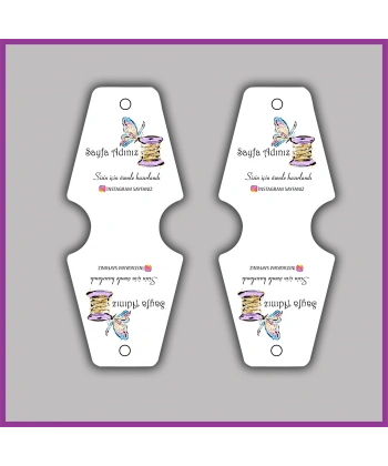 Kişiye Özel Logolu Takı ve Toka Kartı - BS145