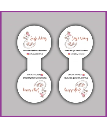 Kişiye Özel Logolu Takı ve Toka Kartı - BS157