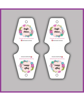 Kişiye Özel Logolu Takı ve Toka Kartı - BS165