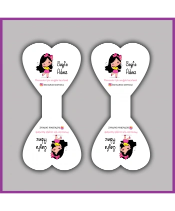 Kişiye Özel Logolu Takı ve Toka Kartı - BS176