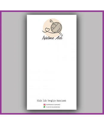 Kişiye Özel Logolu Toka - Takı Kartı - BS021