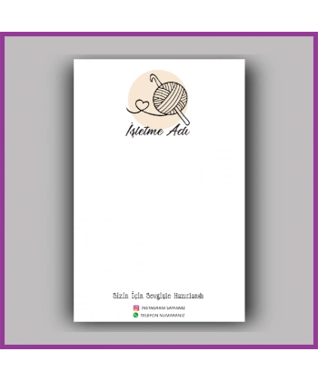 Kişiye Özel Logolu Toka - Takı Kartı - BS022