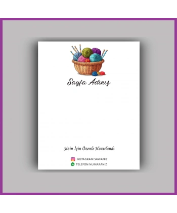 Kişiye Özel Logolu Toka - Takı Kartı - BS013