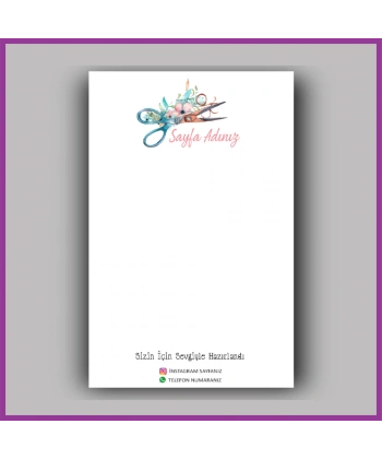 Kişiye Özel Logolu Toka - Takı Kartı - BS032