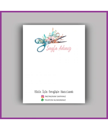 Kişiye Özel Logolu Toka - Takı Kartı - BS033