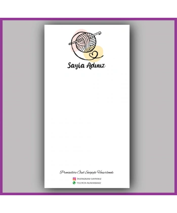 Kişiye Özel Logolu Toka - Takı Kartı - BS041