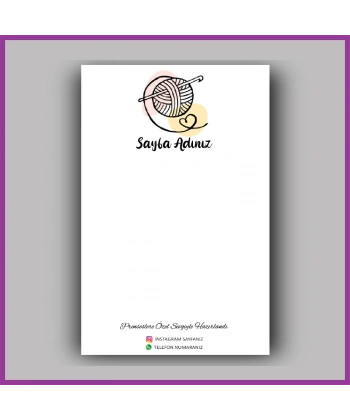 Kişiye Özel Logolu Toka - Takı Kartı - BS042