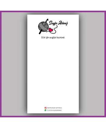 Kişiye Özel Logolu Toka - Takı Kartı - BS061