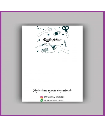 Kişiye Özel Logolu Toka - Takı Kartı - BS073