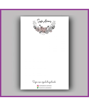 Kişiye Özel Logolu Toka - Takı Kartı - BS092