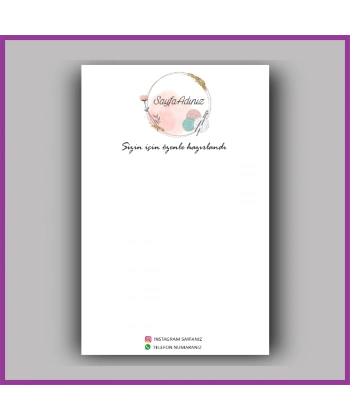 Kişiye Özel Logolu Toka - Takı Kartı - BS102