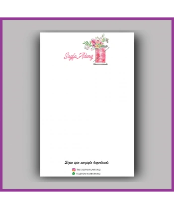 Kişiye Özel Logolu Toka - Takı Kartı - BS112