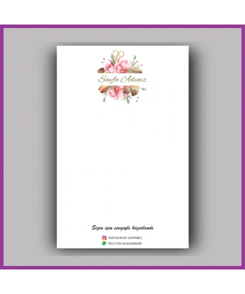 Kişiye Özel Logolu Toka - Takı Kartı - BS122