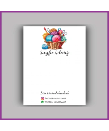 Kişiye Özel Logolu Toka - Takı Kartı - BS133