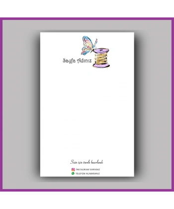 Kişiye Özel Logolu Toka - Takı Kartı - BS142