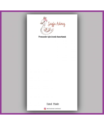 Kişiye Özel Logolu Toka - Takı Kartı - BS151