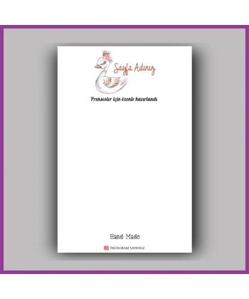 Kişiye Özel Logolu Toka - Takı Kartı - BS152