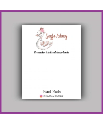 Kişiye Özel Logolu Toka - Takı Kartı - BS153