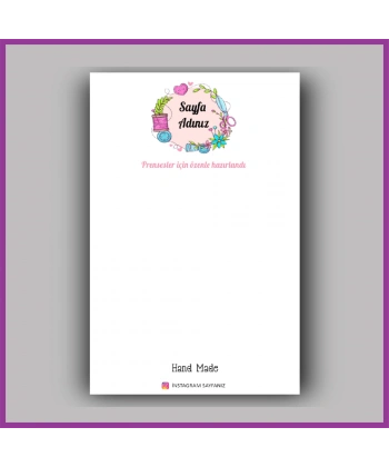 Kişiye Özel Logolu Toka - Takı Kartı - BS162