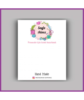 Kişiye Özel Logolu Toka - Takı Kartı - BS163