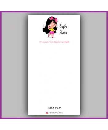 Kişiye Özel Logolu Toka - Takı Kartı - BS171