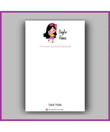 Kişiye Özel Logolu Toka - Takı Kartı - BS172